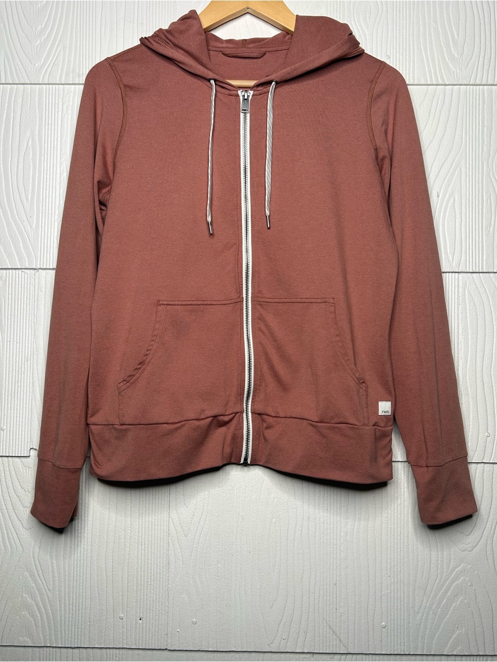 Vuori Full-Zip Hoodie Jacket - Mauve Rose